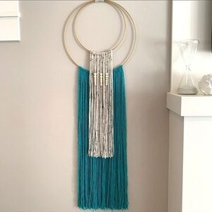 Yarn Wall Hanging Art Decor Wall Decor Yarn Art Wall Art Yarn Tapestry Handmade